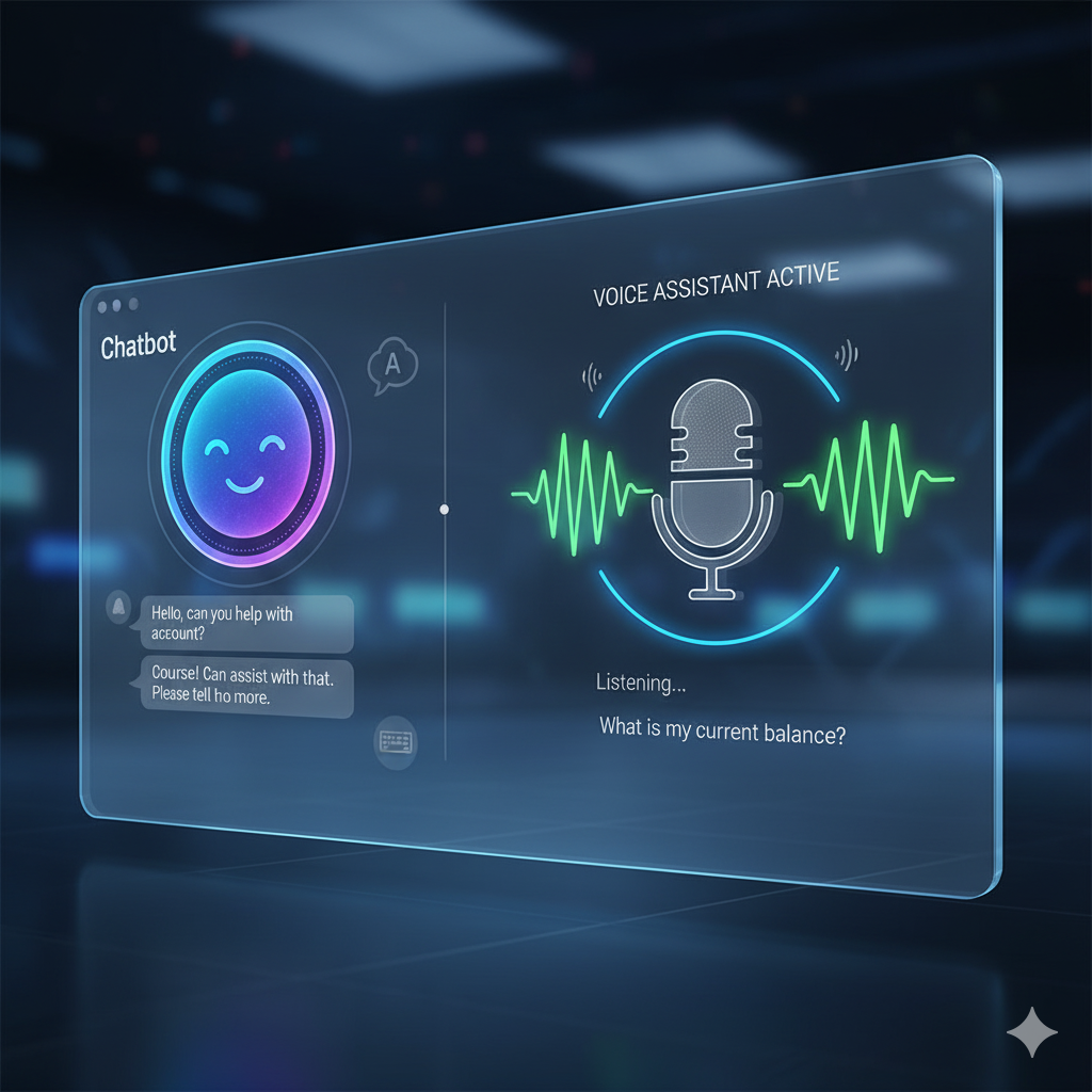 Pessoa interagindo com um chatbot num smartphone