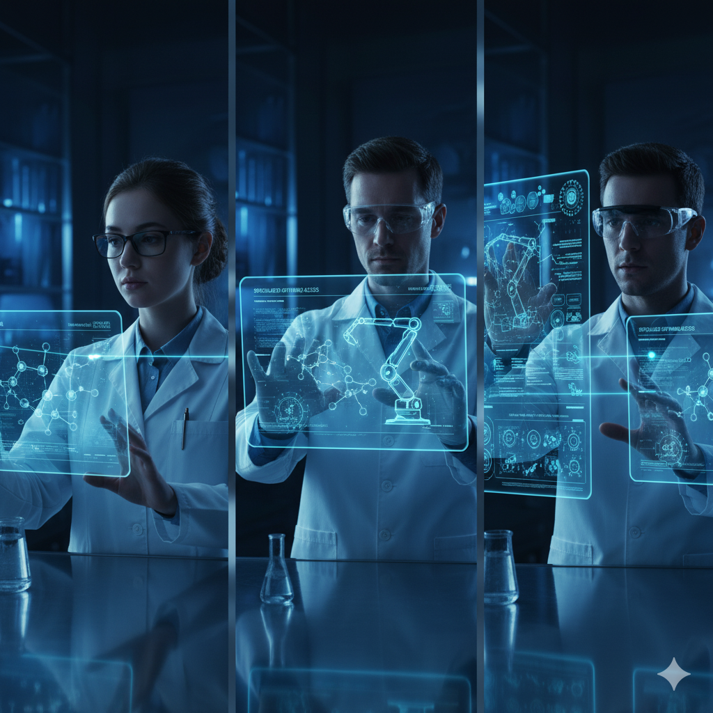 Imagem de Inteligência Artificial com um cérebro digital e conexões neurais.